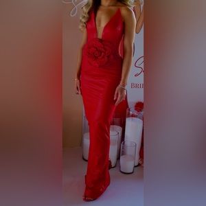 Red Evening Gown Size Small